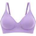 Wris Women's Lavender Seamless Wireless Everyday Comfort Bralette Bra