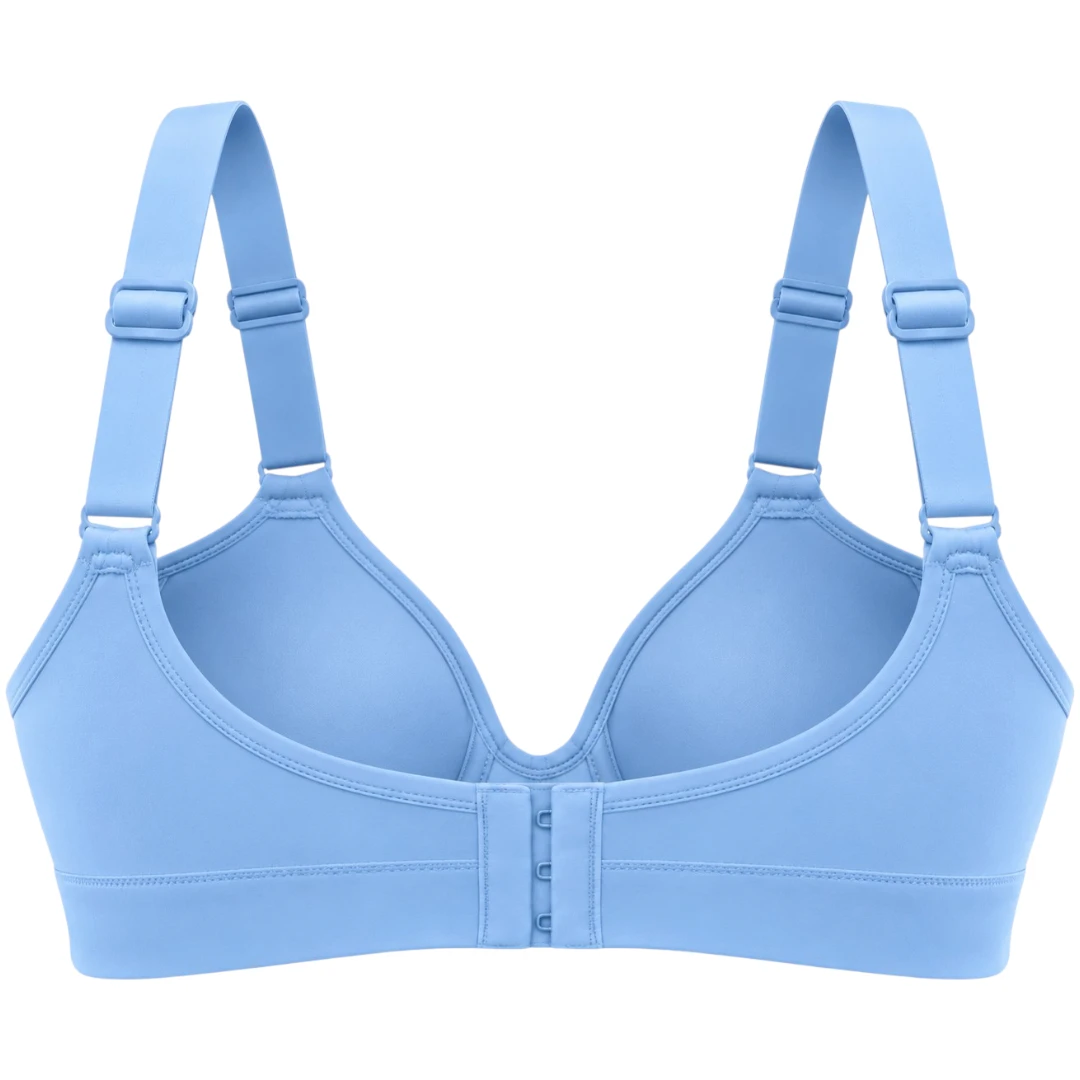 Wris Women's Light Blue Smooth Molded-Cup Everyday T-Shirt Bra