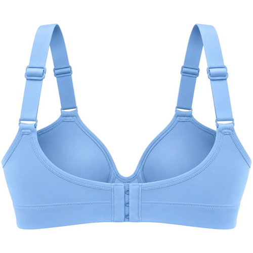 Wris Women's Light Blue Smooth Molded-Cup Everyday T-Shirt Bra
