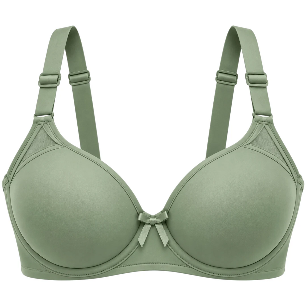 Wris Women's Sage Green Smooth Molded Cup T-Shirt Bra