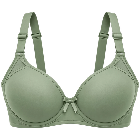 Wris Women's Sage Green Smooth Molded Cup T-Shirt Bra