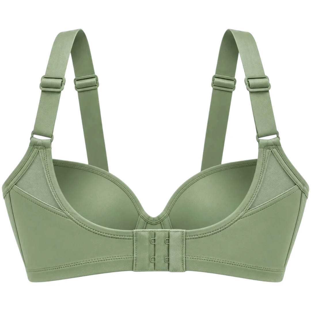 Wris Women's Sage Green Smooth Molded Cup T-Shirt Bra