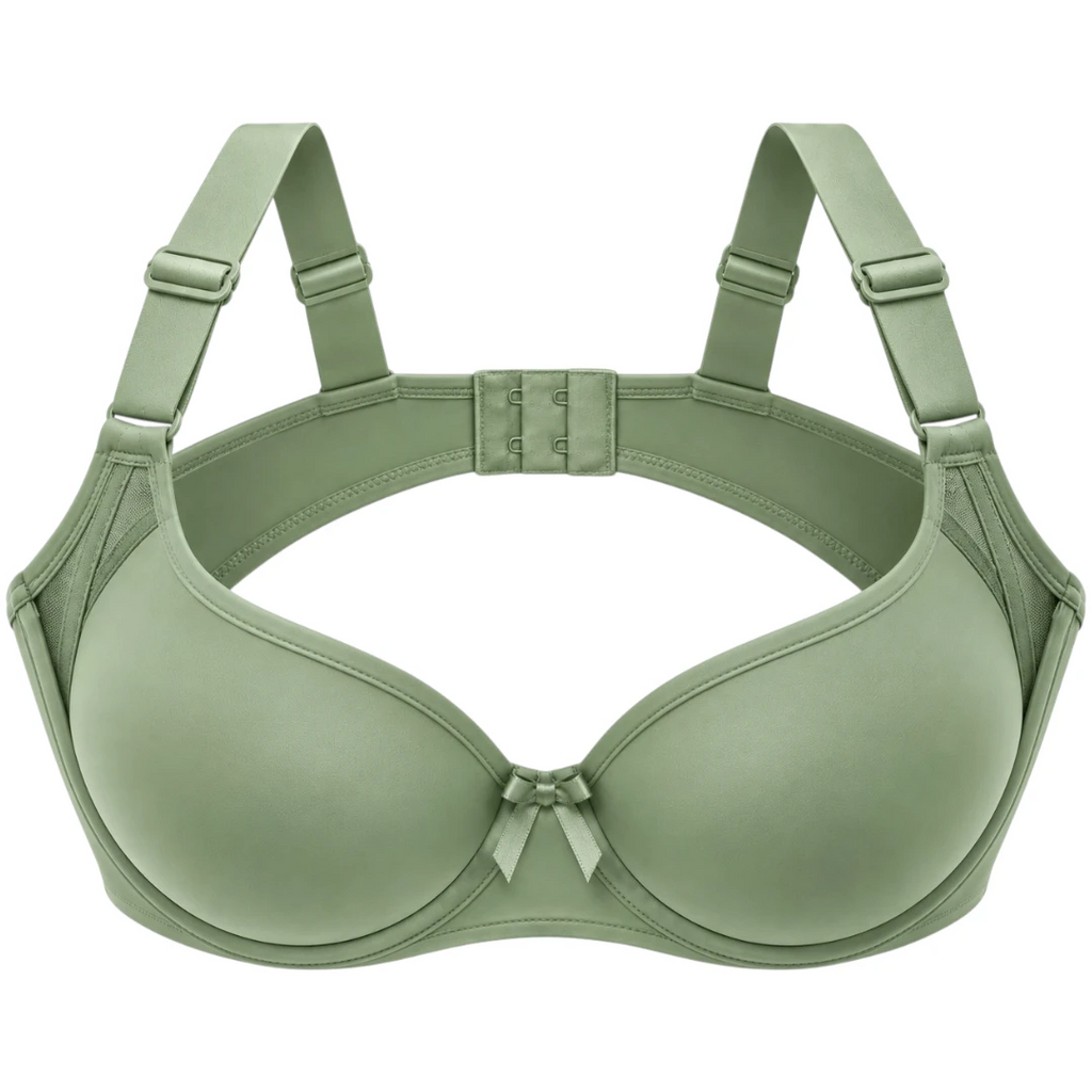 Wris Women's Sage Green Smooth Molded Cup T-Shirt Bra